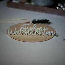 Lade das Bild in den Galerie-Viewer, 3D - Schriftzug Frohe Weihnachten