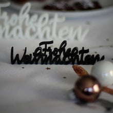 Lade das Bild in den Galerie-Viewer, 3D - Schriftzug Frohe Weihnachten
