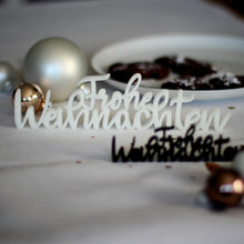 Lade das Bild in den Galerie-Viewer, 3D - Schriftzug Frohe Weihnachten