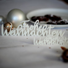 Lade das Bild in den Galerie-Viewer, 3D - Schriftzug Frohe Weihnachten