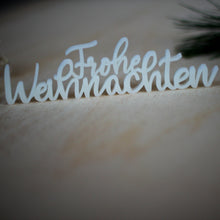 Lade das Bild in den Galerie-Viewer, 3D - Schriftzug Frohe Weihnachten