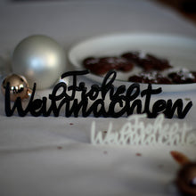 Lade das Bild in den Galerie-Viewer, 3D - Schriftzug Frohe Weihnachten