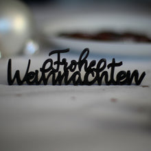 Lade das Bild in den Galerie-Viewer, 3D - Schriftzug Frohe Weihnachten