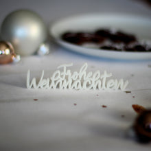 Lade das Bild in den Galerie-Viewer, 3D - Schriftzug Frohe Weihnachten