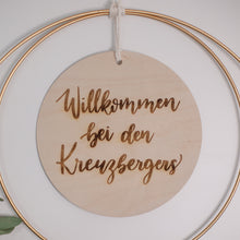 Lade das Bild in den Galerie-Viewer, Holzschild - Willkommen bei den...